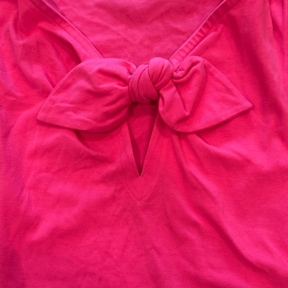 Adorable EUC bow tie front Kate Spade pink top - Picture 3 of 3